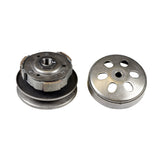 Complete Clutch Assembly with Driver Pulley & Clutch Bell for the TaoTao Paladin 150 Scooter, featuring a close-up of the round metal clutch parts, including the driver pulley and clutch bell.