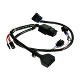 Complete Dynamic R-series Controller Assembly for the Pride Celebrity X (SC4001), showcasing a black wire with red, blue, and white connectors, essential for optimal scooter functionality.