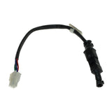 Complete Dynamic R-series Controller Assembly for the Pride Celebrity X (SC4001) featuring a black electrical wire with white connectors, essential for maintaining and optimizing your mobility scooter's performance.