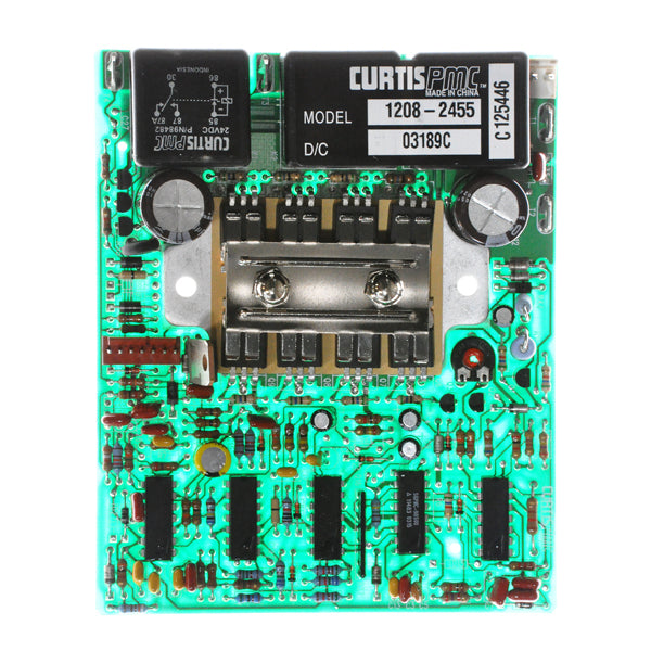 Controller Board for Pride Victory (SC160/SC170), featuring a green circuit board with numerous small components, including a close-up of circular and square elements. Does not include case components or wire harnesses.