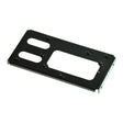 Black Powder Coat Controller Mount Plate for the Pride Celebrity X (SC4001/SC4401), featuring a rectangular shape with multiple holes, designed to fit the scooter's controller securely.