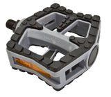 Cruiser 990 Pedals: Black and grey bicycle pedal ideal for bikes and scooters, featuring durable design by Sunlite, perfect for various scooter types and electric bikes.