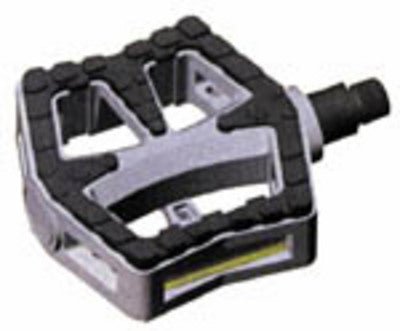 Cruiser 990 Pedals by Sunlite, shown as a close-up of black and grey pedal, ideal for various scooters and bikes.