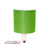 Cruiser Candy Rhinestone Cup Holder for Bikes & Scooters shown with a green beaded design.