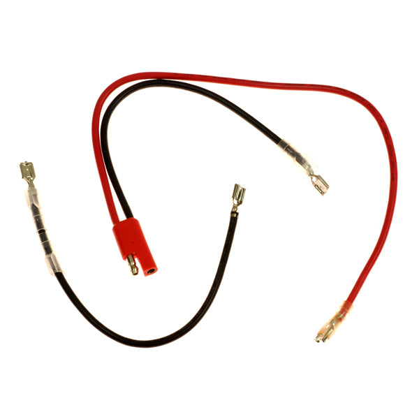 Complete 24 Volt 40 Amp Wire Harness for Currie 400 Series Scooters, featuring close-up red and black electrical wires, designed for OEM standard electric scooter compatibility.