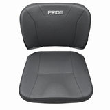 Pride CUS1707693 20x18 black vinyl seat base and seat back covers with Pride logo, for the Baja Bandit, Go-Chair, Go-Go Endurance and Revo 2.0