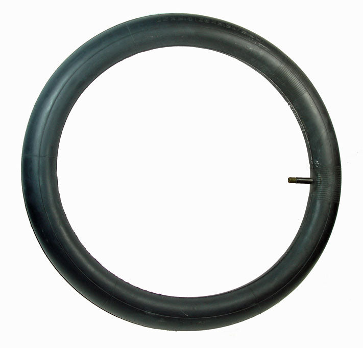 20x2.4 (2.4-20, 64-406) Kick Scooter Inner Tube, shown punctured by a screw, suitable for Diggler Alpha Dawg, Alpha Disk, Zephyr, and various dirt bikes.