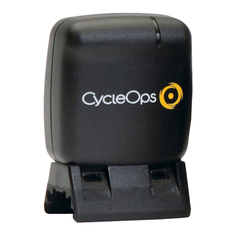 CycleOps 7251 Speed or Cadence Sensor for Wireless Bike Computers; a black device with a visible logo and white text, designed to measure bike speed or cadence for use with ANT+ PowerTap power meters.