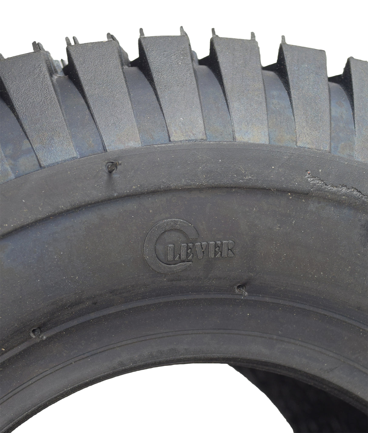 Close-up of a 13x6.50-6 Tire for Murray Go-Karts, highlighting tread patterns and sidewall details, suitable for dune buggies, ATVs, and karts, with optional inner tube and 90-degree valve stem.