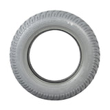 14x3 (3.00-8) Foam-Filled Mobility Tire with C9210 Durotrap Tread, featuring a flush profile and 2.25 bead width, shown close-up with white rim and visible tread pattern.