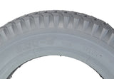 Close-up of the 14x3 (3.00-8) Foam Filled Mobility Tire with C248 Powertrax Tread, showcasing the knobby design and flush profile with a 50 mm bead width.