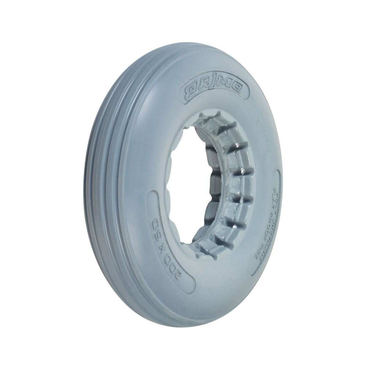 Primo light grey solid urethane 8 inch tire