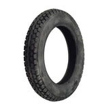 12-1/2x2-1/4 Black Pneumatic Mobility Tire with C628 Power Express Tread, showcasing a close-up view of its detailed knobby tread pattern, ideal for mobility scooters and power chairs.