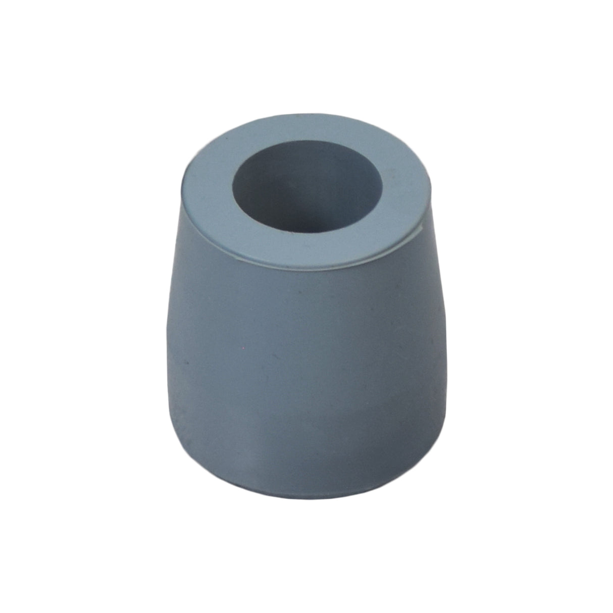 7/8 Tip for Drive Medical Canes, Commodes, & Walkers: a grey cylindrical plastic tip with a central hole, designed to cushion and protect the legs of mobility aids with 7/8 tubular legs.