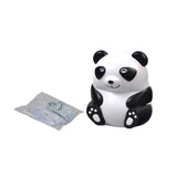 Drive Medical Panda Pediatric Compressor Nebulizer featuring a toy panda with an oxygen mask, tubing, and a carrying bag for pediatric asthma therapy.