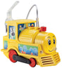 Drive Medical Airial Express Pediatric Compressor Nebulizer styled as a toy train with a cartoon face, featuring visible wheels and a tube, designed for child-friendly medical use.