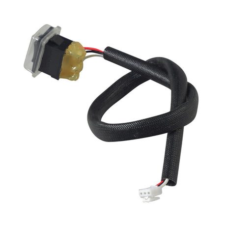 Folding Mechanism Actuator Switch for the Drive Medical ZooMe Auto Flex Scooter, featuring a black wire with a yellow plastic connector and harness, essential for the scooter's automatic folding functionality.