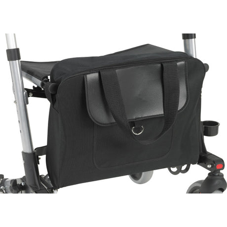 Tote Bag for the Drive Medical Nitro HD Rollator attached to a walker, designed for underseat storage, providing hands-free convenience for carrying essentials.