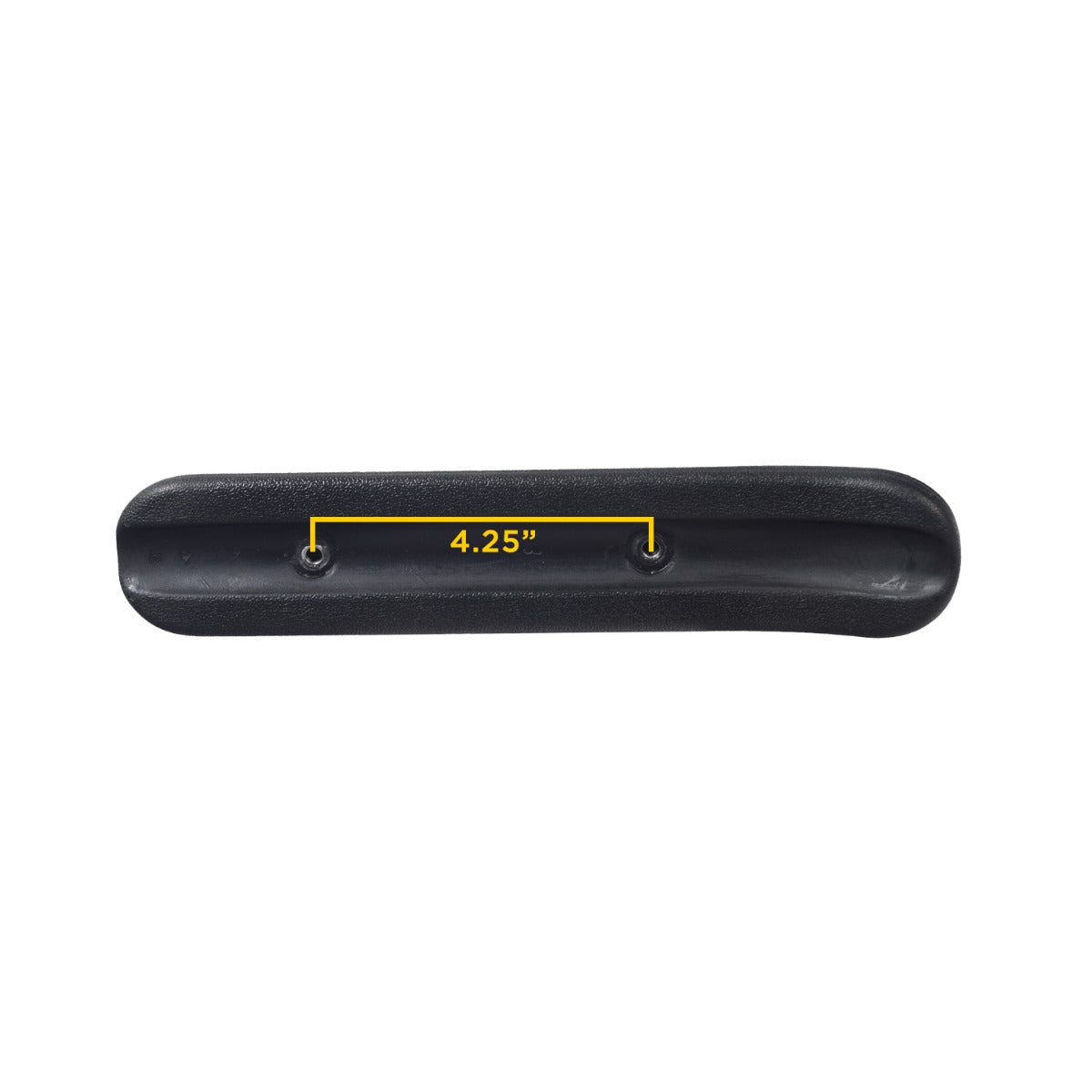 Armrest Pad for the Drive Bobcat, Phoenix, & Scout DST Scooters – black rectangular pad with yellow text, designed for left or right side, compatible with 3-wheel and 4-wheel scooters.