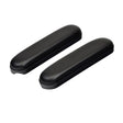 Desk Length Vinyl Armrest Pads for Drive Wheelchairs and Transport Chairs (Pair) shown as two black, rectangular pads designed for enhancing comfort on wheelchair armrests.