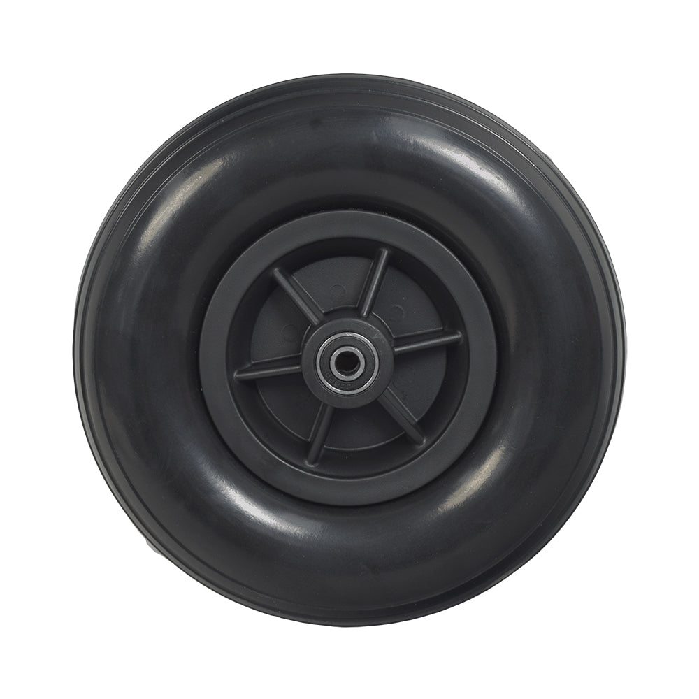 Front Caster Wheel for Drive Sentra Extra Heavy-Duty Wheelchair, featuring a black tire with a metal center. Suitable for replacing 8x2 (200x50) front caster wheels.