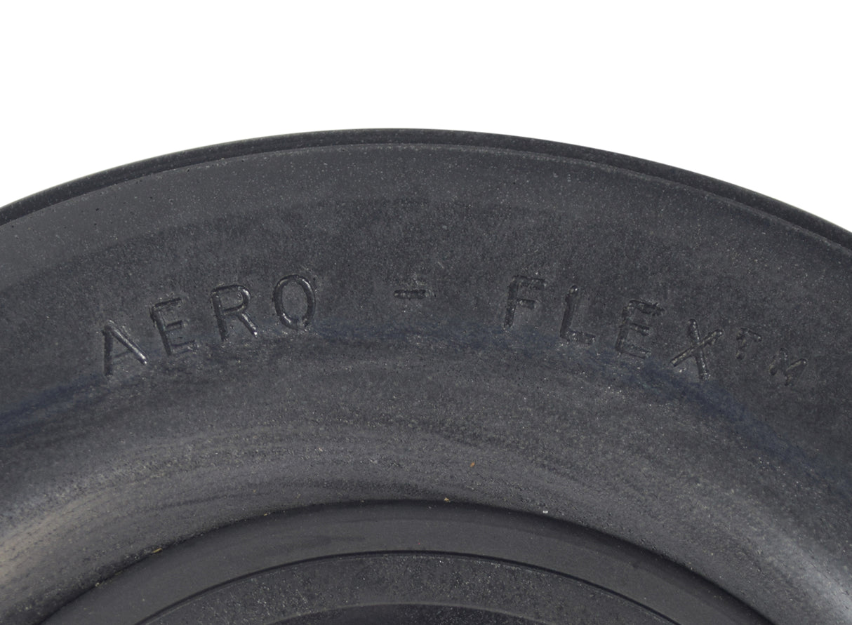 Close-up of the 8x2 (200x50) Front Caster Wheel for the Drive Sentra EC Heavy Duty Bariatric Wheelchair, showcasing the tire's tread pattern and synthetic rubber material.