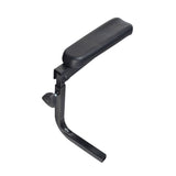 Left Armrest Assembly for ActiveCare Catalina, Intrepid, Pilot 2310, Prowler 3410, Pilot 2410, Osprey 4410, Drive Titan LTE & Titan AXS Power Chairs, featuring a black armrest with an adjustment knob.