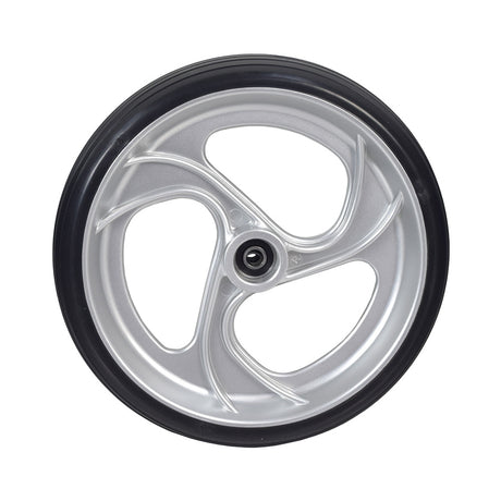 Rear Wheel with Bearing for the Drive Medical Nitro Rollator, featuring a black rim and tire. This 8 wheel fits Nitro series rollators, available in left and right side configurations.