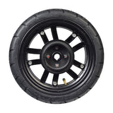 3.00-10 Right Rear Wheel Assembly for the Drive Cobra GT4 (Blemished), featuring a black tire with a black rim, designed for the right side rear of the mobility scooter.