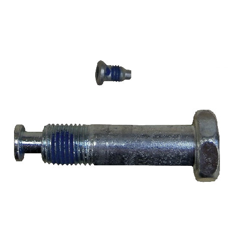 Close-up of a Fork Stem Bolt for the Drive Medical Duet Rollator/Transport (795), highlighting its metallic finish and threading, essential for maintaining scooter or power chair functionality.