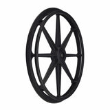 24 Rear Wheel for the Drive Deluxe Sentra Full and Viper Plus Wheelchairs, featuring black rubber spokes and a sturdy rim, essential for wheelchair assembly and replacement.