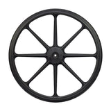 24 Rear Wheel for the Drive Deluxe Sentra Full and Viper Plus Wheelchairs, featuring a black wheel with spokes, ideal for wheelchair rear wheel assembly.