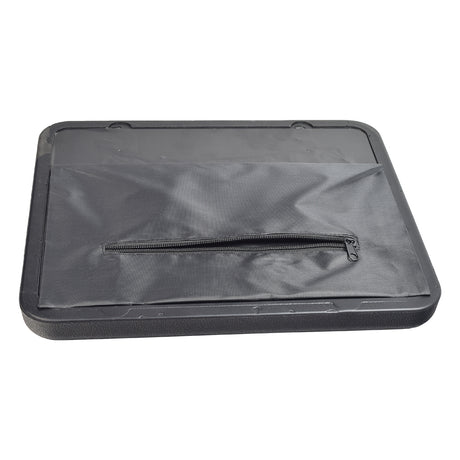 Seat for Drive Medical Aluminum Rollators with 6 & 7-1/2 Casters, featuring a black padded vinyl surface with a zippered document pocket underneath.