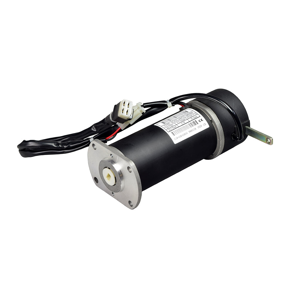 Motor & Brake Assembly for the Drive Medical Phoenix 3 & Phoenix 4, featuring a 270-watt black and silver electric motor with attached wires and an electromechanical brake with a freewheel lever.