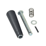 Crank Handle for the Drive Medical Multi-Height Manual Hospital Bed; metal rod with a spring and black tube, featuring a close-up of a metal spring and a black cone.