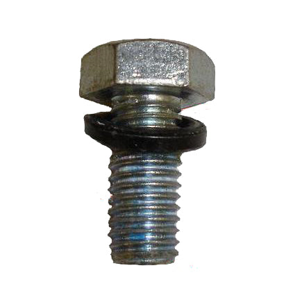 Lower Pivot Bolt for Drive Medical Deluxe 3-Wheel Rollators, featuring a metal bolt with a rubber ring, essential for maintaining your scooter or power chair's functionality.