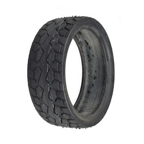 11x3.5 (90/40-8) Front Tire for the Drive Medical Odyssey GT, showcasing a black low profile design with shallow-siped street tread pattern, ideal for the scooter's front wheels.