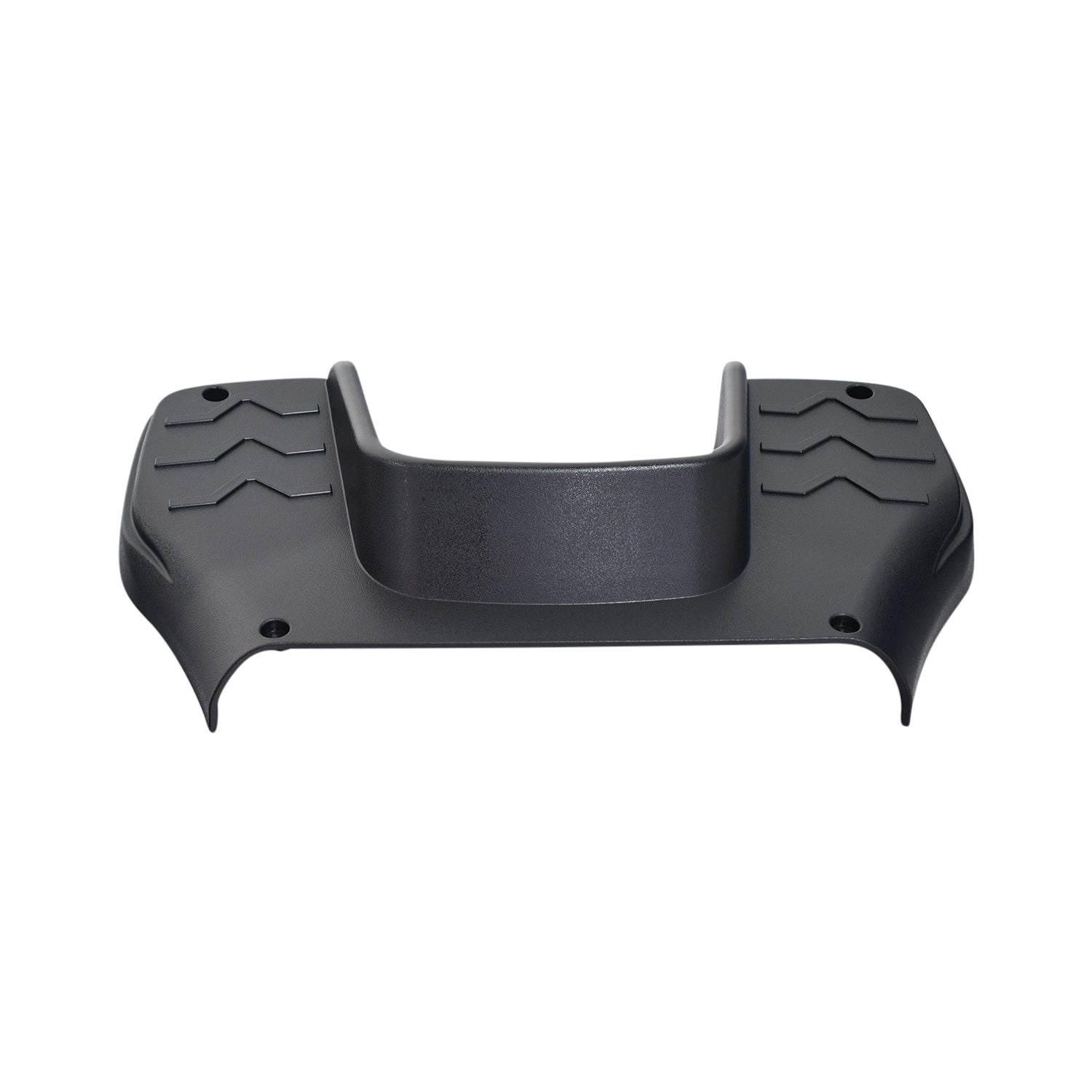 Extended Foot Shroud for the Drive Medical Phoenix HD, showing a black plastic object with a curved edge, designed to keep your scooter or power chair functional.