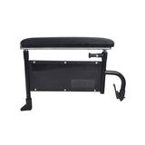 Right Armrest Assembly for the Drive Medical Cirrus Plus EC Folding Power Chair (CPN) featuring a black handle and rectangular black seat with metal frame.