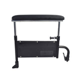 Right Armrest Assembly for the Drive Medical Cirrus Plus EC Folding Power Chair (CPN), featuring a black seat and metal frame with a rectangular button and screw.