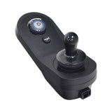 LiNX Joystick for Drive Medical Trident HD & Titan AXS Power Chairs, featuring an ergonomic design with knobs, buttons, and a prominent black lever for user-friendly control.