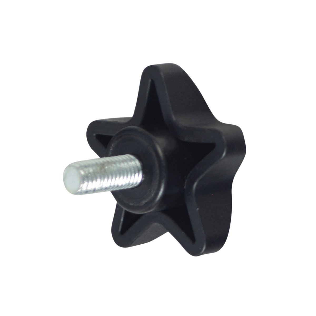 Joystick Adjustment Knob for the ActiveCare Renegade, Renegade P24, & Drive Titan LTE Power Chairs, featuring a black star-shaped knob with a visible bolt in the center.