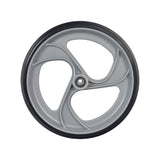 10 Front Wheel for Drive Medical Nitro Duet & F-22 Rollators featuring a black 3-spoke rim with pre-installed bearings, specifically compatible with rollators serial number 2A1606301542 and higher.