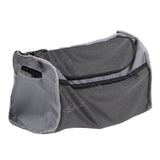 Grey Tote Bag for the Drive Medical Nitro Rollator & Drive Medical Nitro Tall with mesh pockets, designed for underseat storage, showcasing a lightweight, durable fabric and mesh construction.