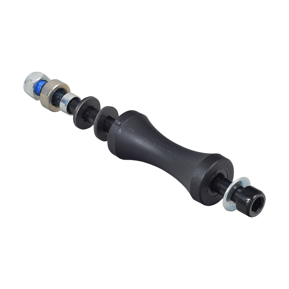 Cross Frame Bolt for Drive Medical Nitro, Nitro Duet, Nitro HD, Nitro Hemi, and Nitro Tall Rollators; a black and silver metal object essential for the rollator's assembly and functionality.