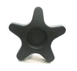 Height Adjustment Knob for the Drive Medical Rollator with 6 Wheels (R800) and Drive Medical Go-Lite Bariatric Steel Rollator (10215); a black star-shaped knob essential for height adjustments.