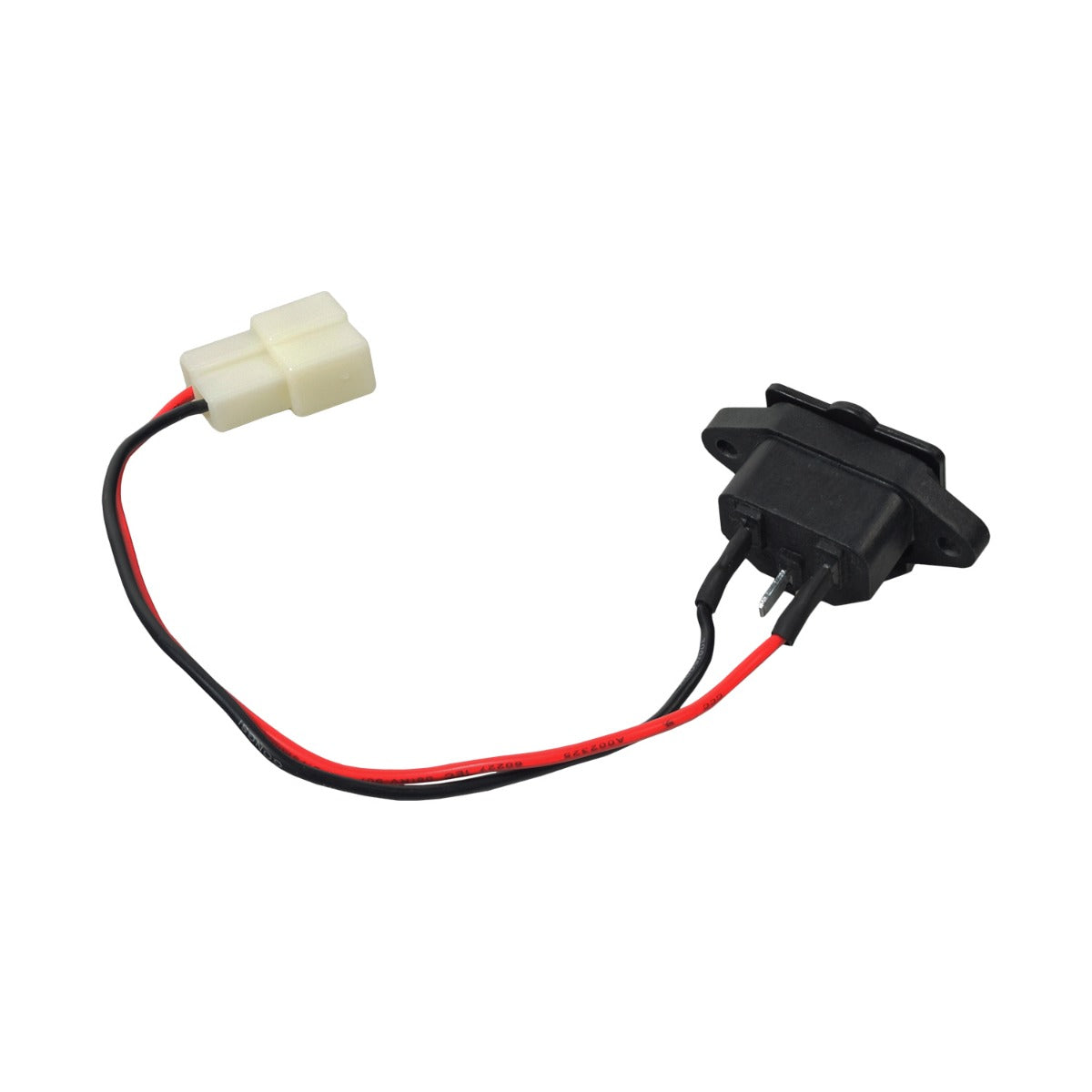 Charger Port for Drive Medical ZooMe R3 (R318CS) featuring an electrical device with attached wires and a white plastic connector.