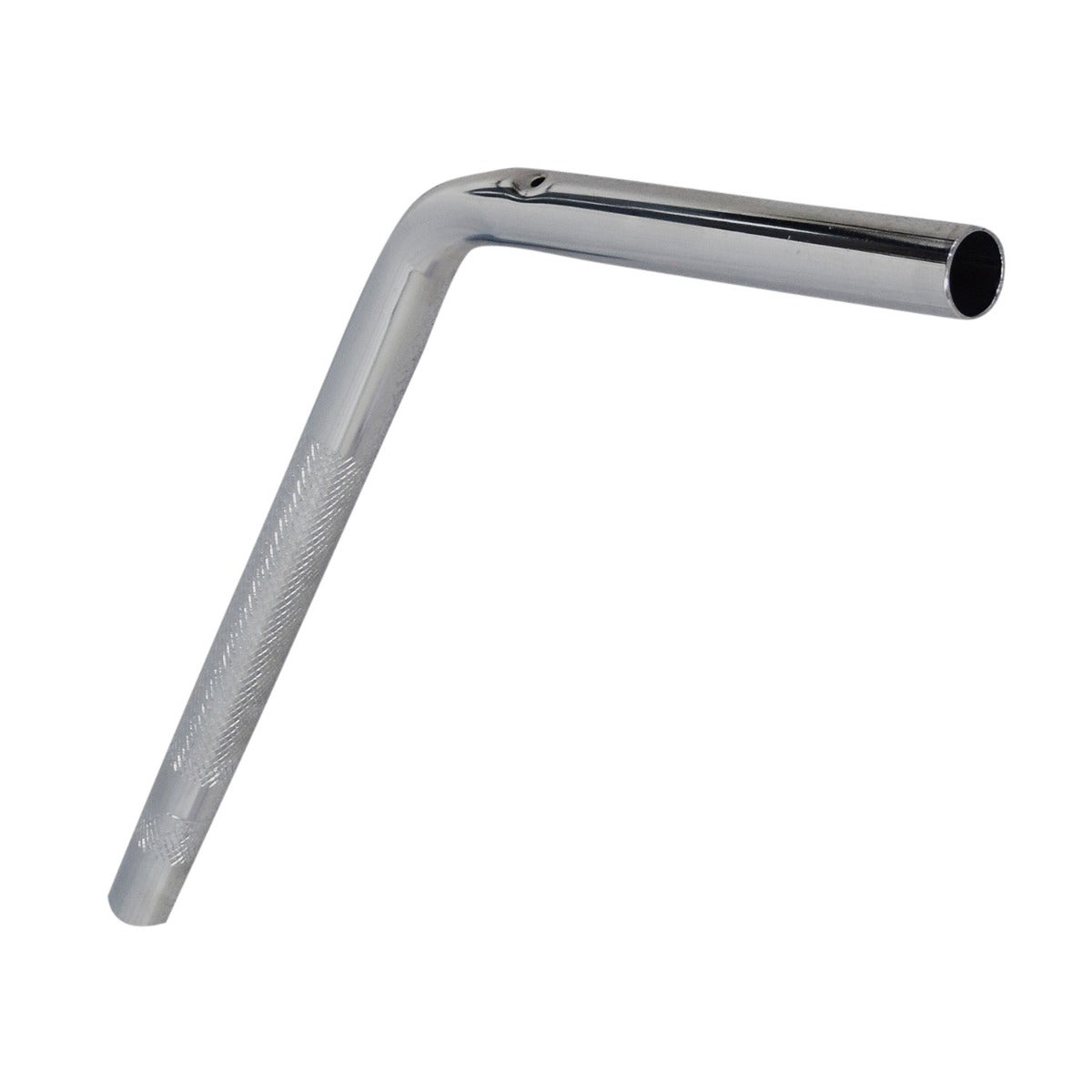 Right Handlebar for the Drive Medical Durable 4-Wheel Rollator with 7-1/2 Casters (10257) showing a close-up of a silver metal tube with a handle and black circular grip.