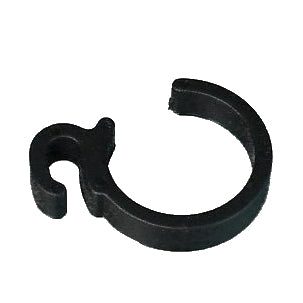 Cable Clip compatible with Drive Medical Duet Rollator, Go-Lite Bariatric Steel Rollator, and Aluminum Rollator, showing a black plastic ring designed for secure attachment.