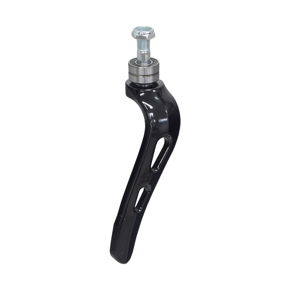 New Style Front Fork for Drive Nitro & Nitro Tall Rollators, featuring a black and silver metal design with visible screw, bolt, and nut, designed to replace older versions, complete with bearings.